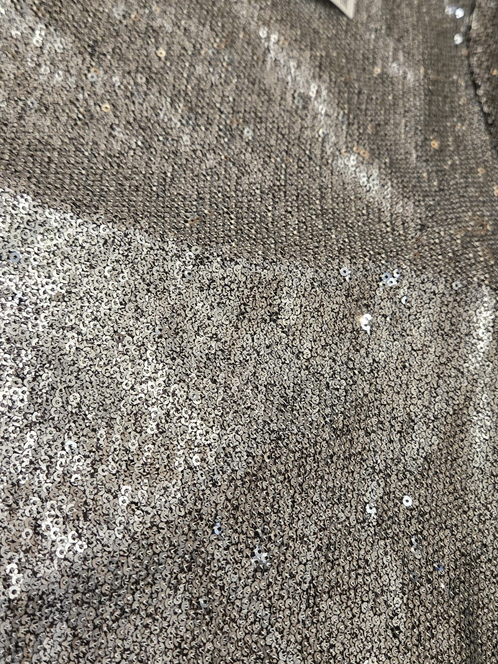 Zara Trafaluc Silver Sequin Short Sleeve Top - NWT - Picture 3 of 5